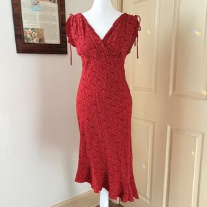 Y2K Women's Red and Orange Dress